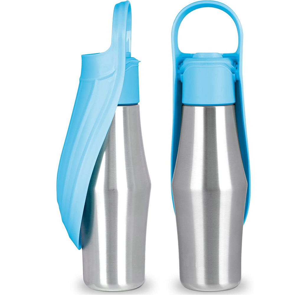 Amazon's best-selling pet travel cups, stainless steel water cups for cats and dogs going out, outdoor water bottles, portable dog cups details Picture