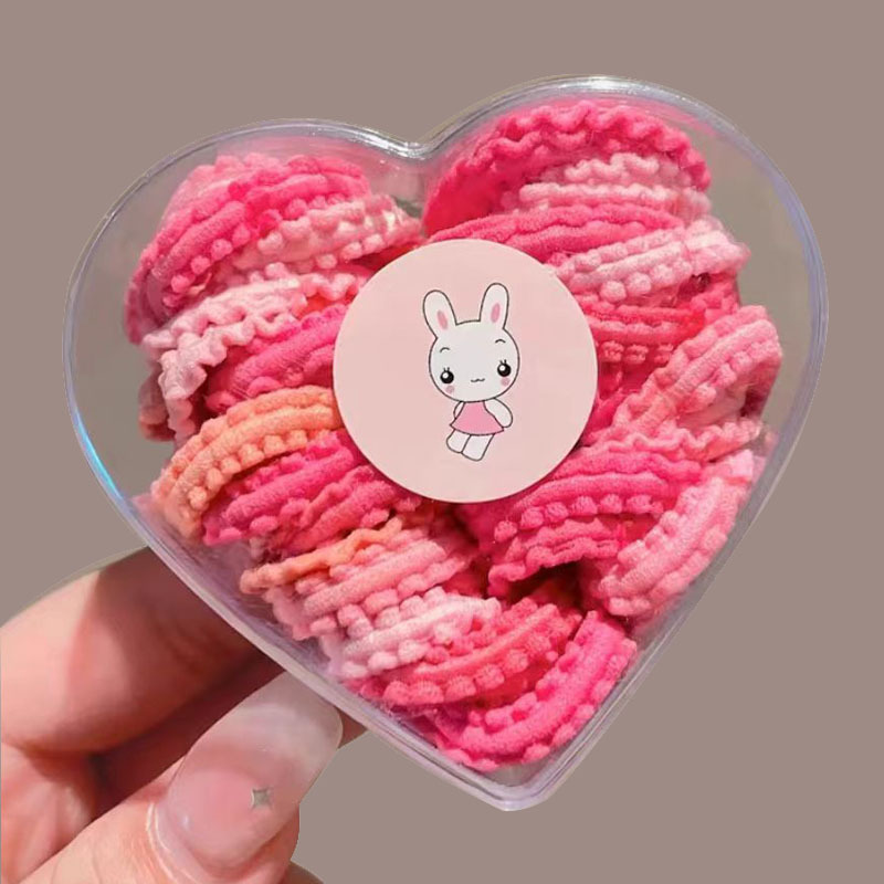 Children's hair ties, colorful box-packed lace rubber bands, girls' high-elasticity hair ties, baby headbands Application Scenario