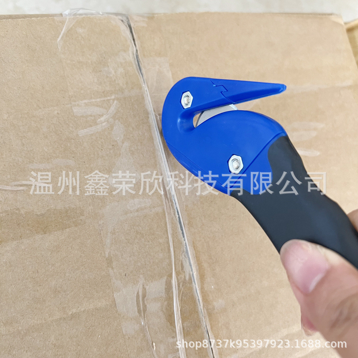 Double-headed pointed-nose curved hook cutting knife, film cutting knife, box opening knife, box opening machine, unsealing knife, unsealing machine, rope cutting knife Application Scenario