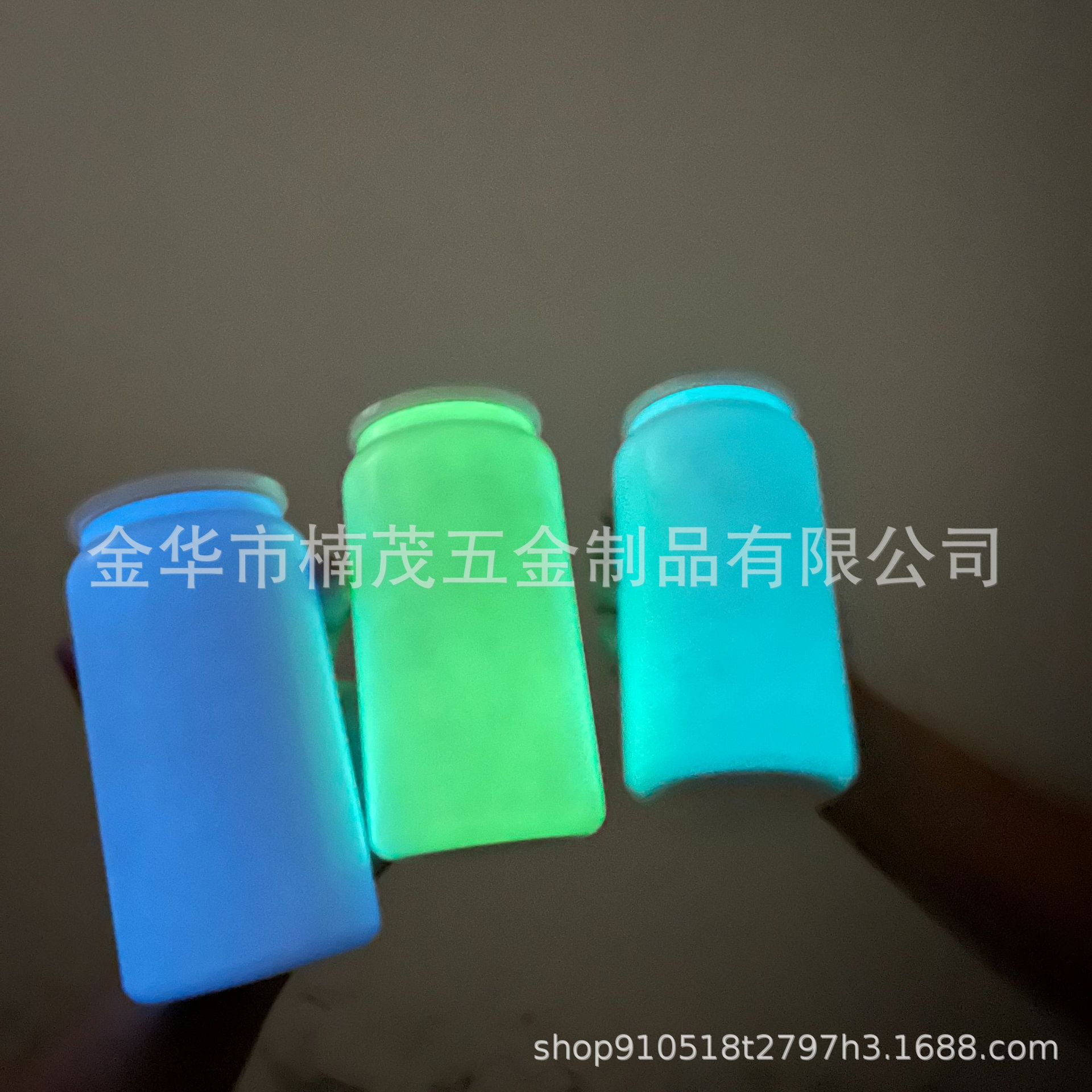 Wholesale of Amazon luminescent insulated cups, 16oz stainless steel vacuum portable water cups with sublimation, and fluorescent straw cups Specification drawing