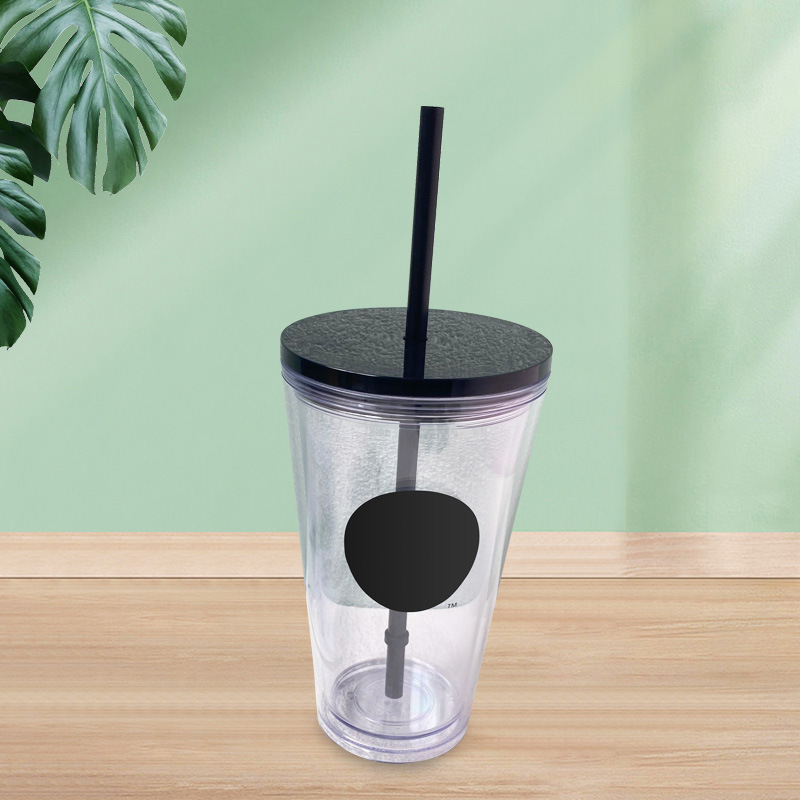 【 Processing and Customization 】 Wholesale of transparent double-layer plastic cups, cups that change color when cooled, large-capacity pp plastic cups with straws Application Scenario