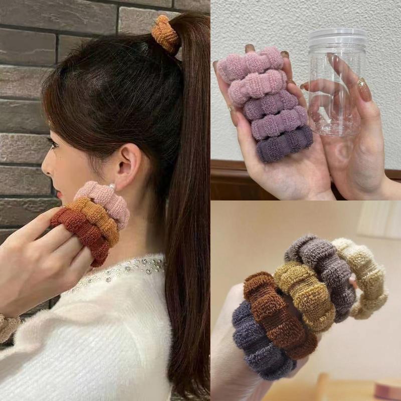Durable canned hair tie rubber band, women's seamless hair tie, high ponytail hair band full figure
