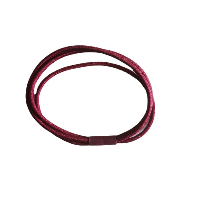 Korean version high-elasticity three-in-one adult little girl base hair tie, simple and fresh hair tie rubber band hair band Item Picture