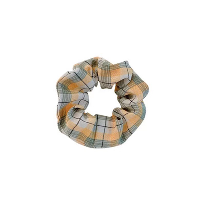 Forest-style Xianmei hair Band 2023 New style green pig intestine high-end simple leather band hair band for women Item Picture