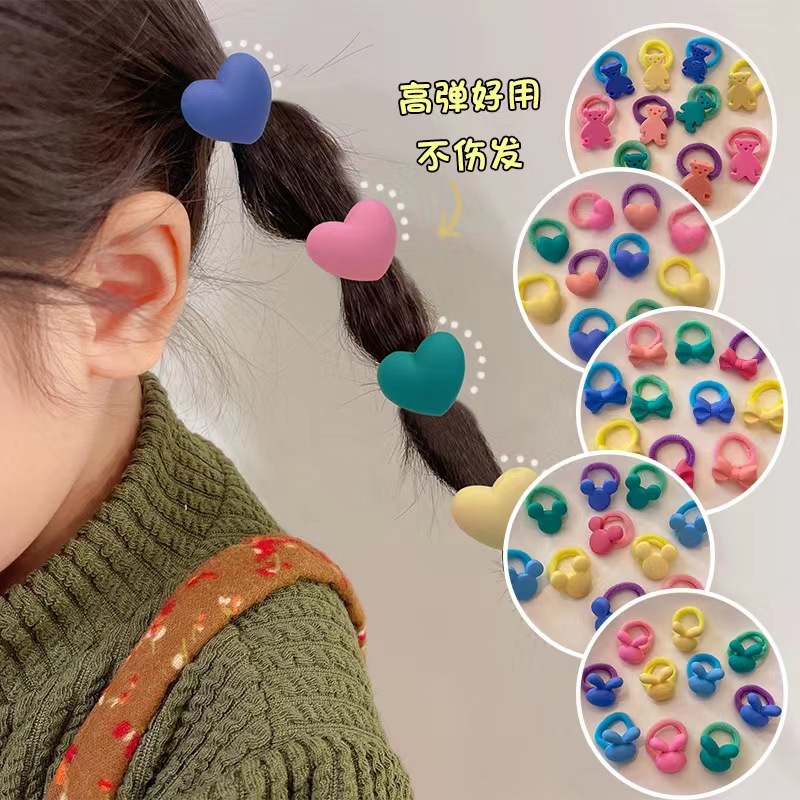 Baby hair bands, children's hair accessories, mini and cute cartoon girl hair ties that won't damage hair, baby ties, chirp chirp little rubber bands details Picture