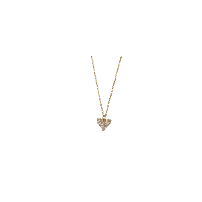 2024 New Design sense Zircon heart necklace for women, light luxury, niche and high-end style collarbone necklace Item Picture
