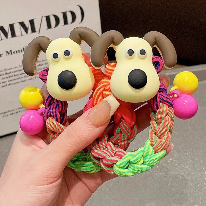 Cute dog headband for children 2023 new style braided hair band headwear for girls, large durable ponytail hair band for girls Application Scenario