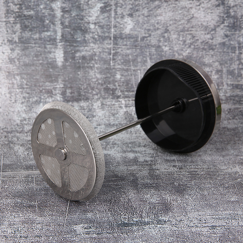 Coffee pot, stainless steel tea infuser accessories, French press pot, pressure rod, pressure plate, filter screen, screw, handle, filter screen Application Scenario