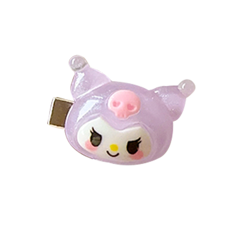 Sanrio cartoon clip, cute mini hair clip, seamless clip, forehead clip, side clip, hair accessory, headwear for girls Item Picture