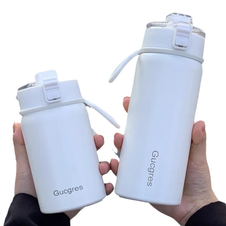 New Muji alternative insulated cup, high appearance level, simple 316 stainless steel water cup, business gift, tea-water separation cup Item Picture