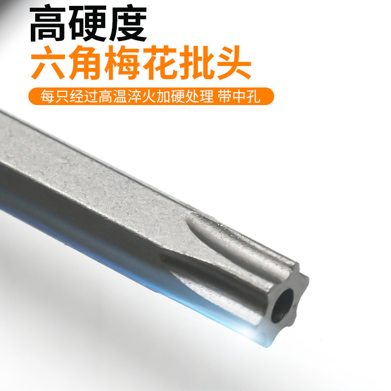 S2 Wear-resistant and anti-slip extended hollow plum blossom screwdriver head high-carbon steel hardware tool set Application Scenario