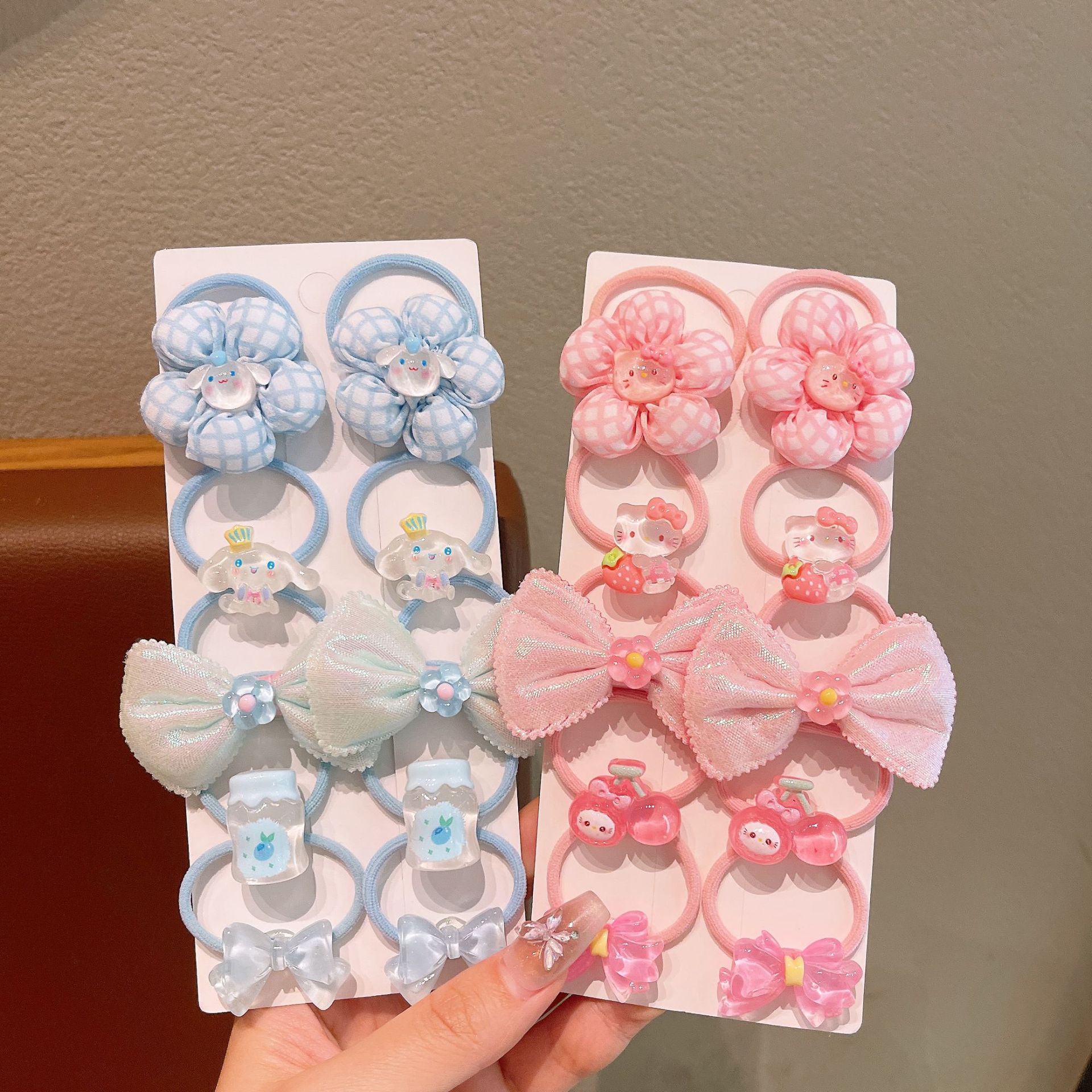 2025 Children's hair band, girls' hair tie, Little Girls' bun hair flower hair accessory, Baby ponytail hair tie headaccessory Specification drawing