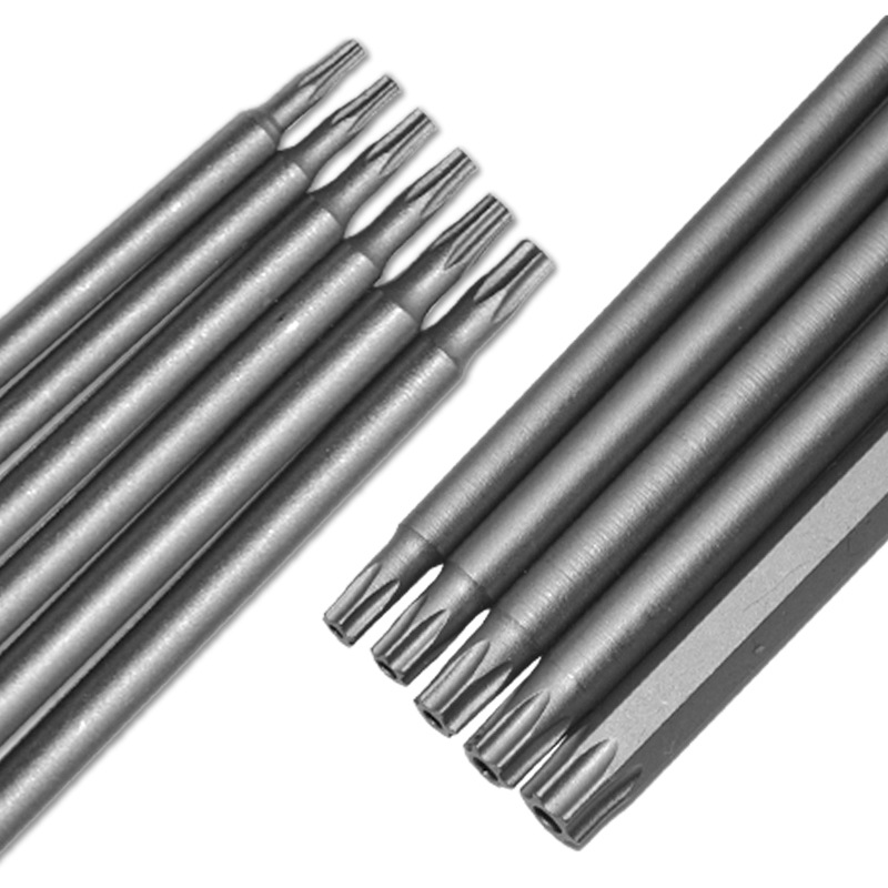 11-piece set of hexagonal handle hollow plum blossom screwdriver head S2 middle hole screwdriver head 200mm Item Picture