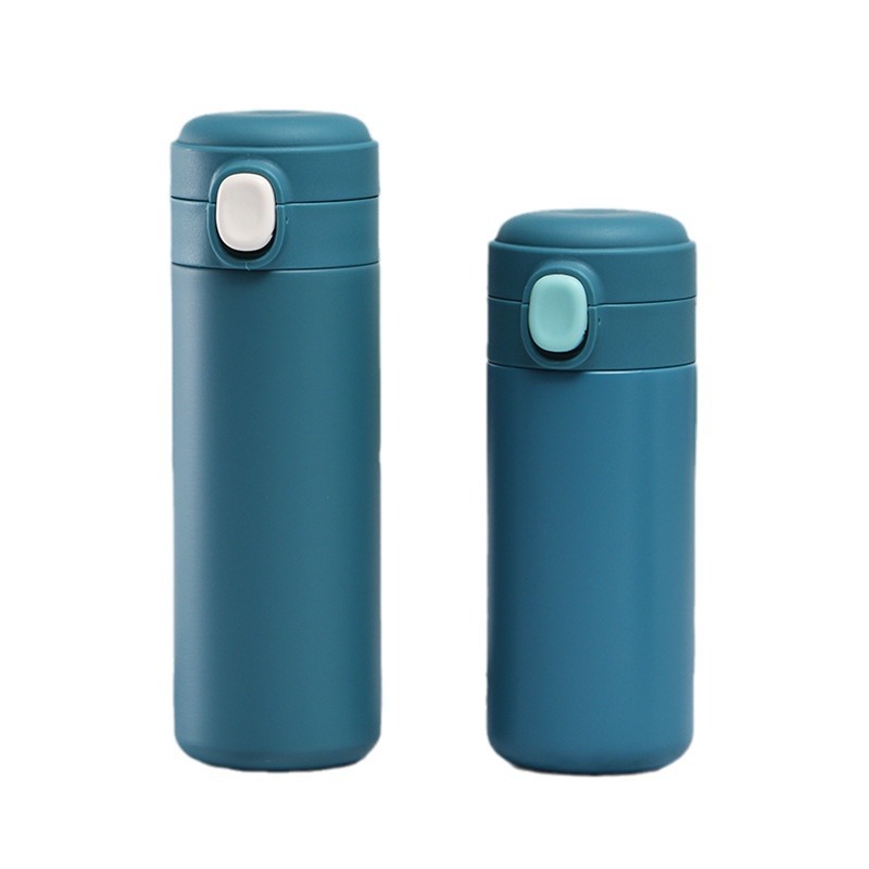 New simple 304 stainless steel insulated cup, creative bouncing lid, straight water cup, gift for boys and girls, pea cup Item Picture