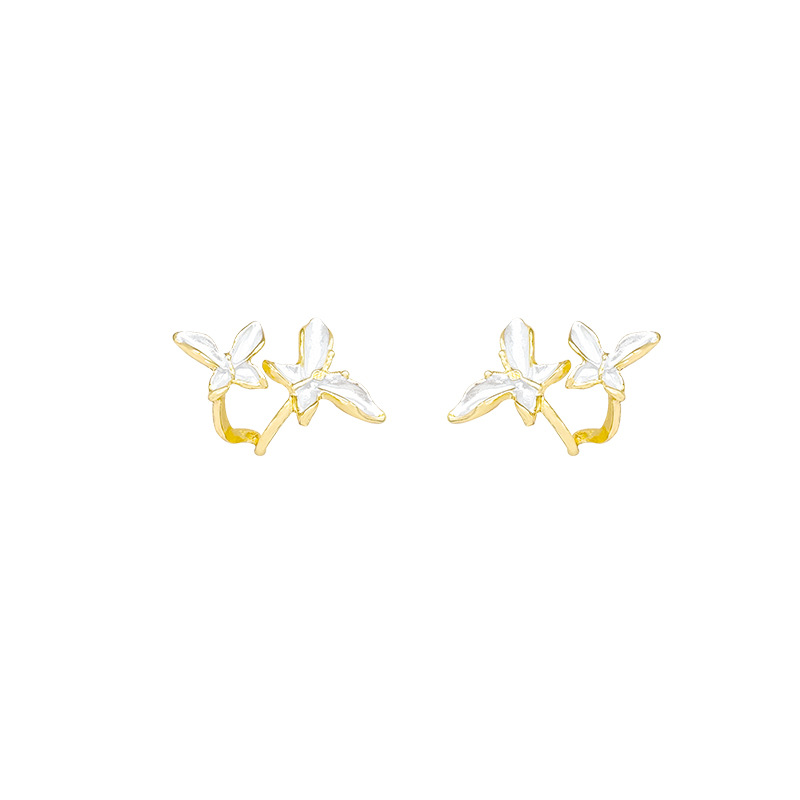 French gentle butterfly earrings for women, 2025 new style, high-end ear studs, elegant bestsellers, Internet celebrity earrings wholesale Item Picture
