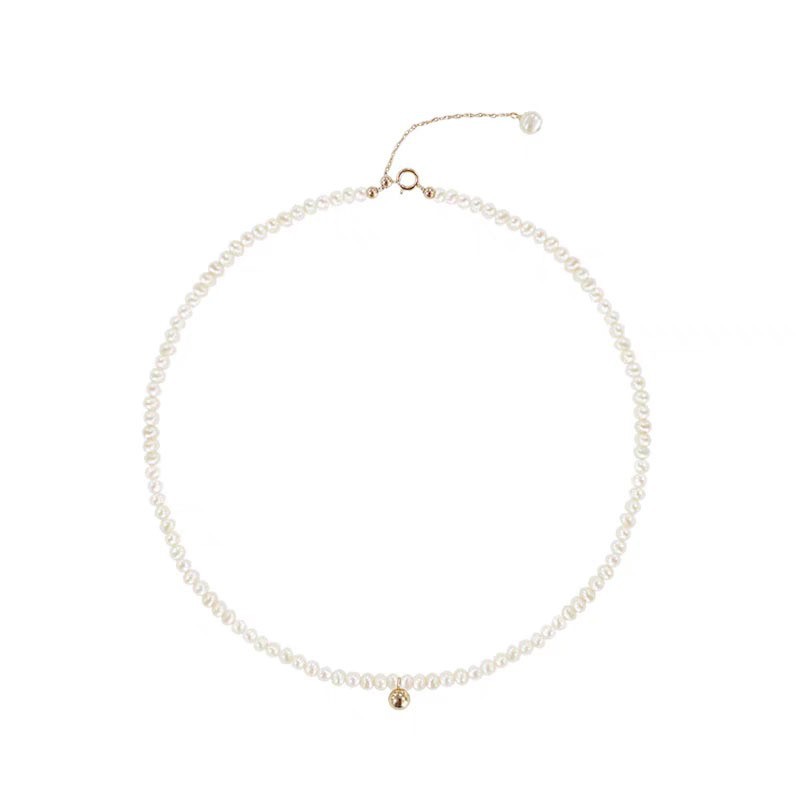 French-style laid-back pearl necklace, a unique and high-end look for women, versatile collarbone chain, a new 2024 simple necklace Item Picture
