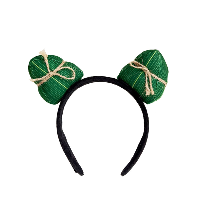 Simulated Dragon Boat Festival zongzi hair bands, creative and cute hair clips, festival event dressing hair accessories, adult and children's headbands Item Picture