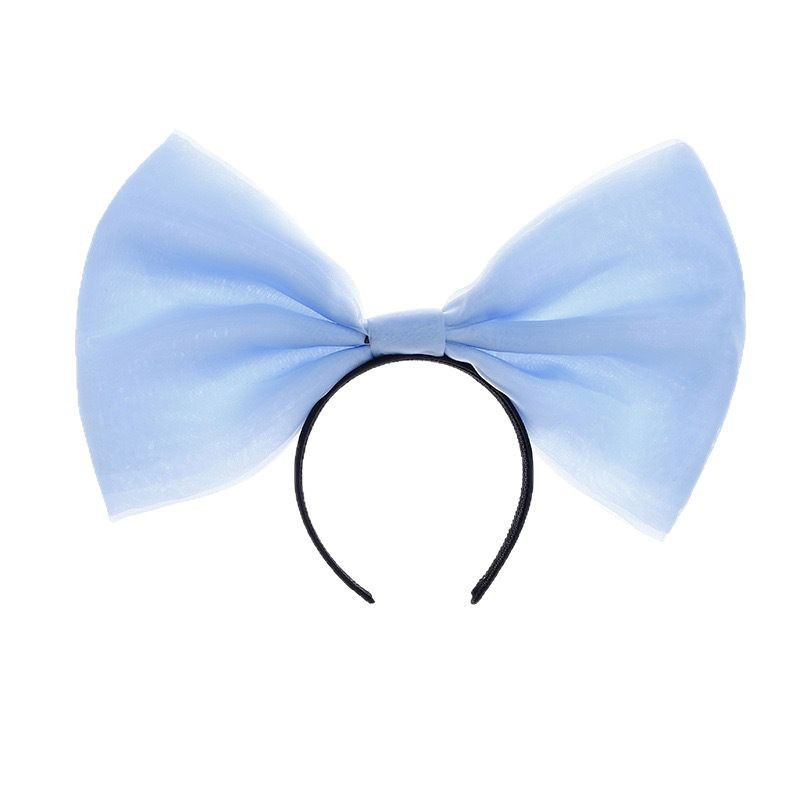 The oversized bow headband exudes a high-end, stylish and fashionable vibe. The high hairpin on the top of the head is versatile for going out and a cute birthday headband Item Picture