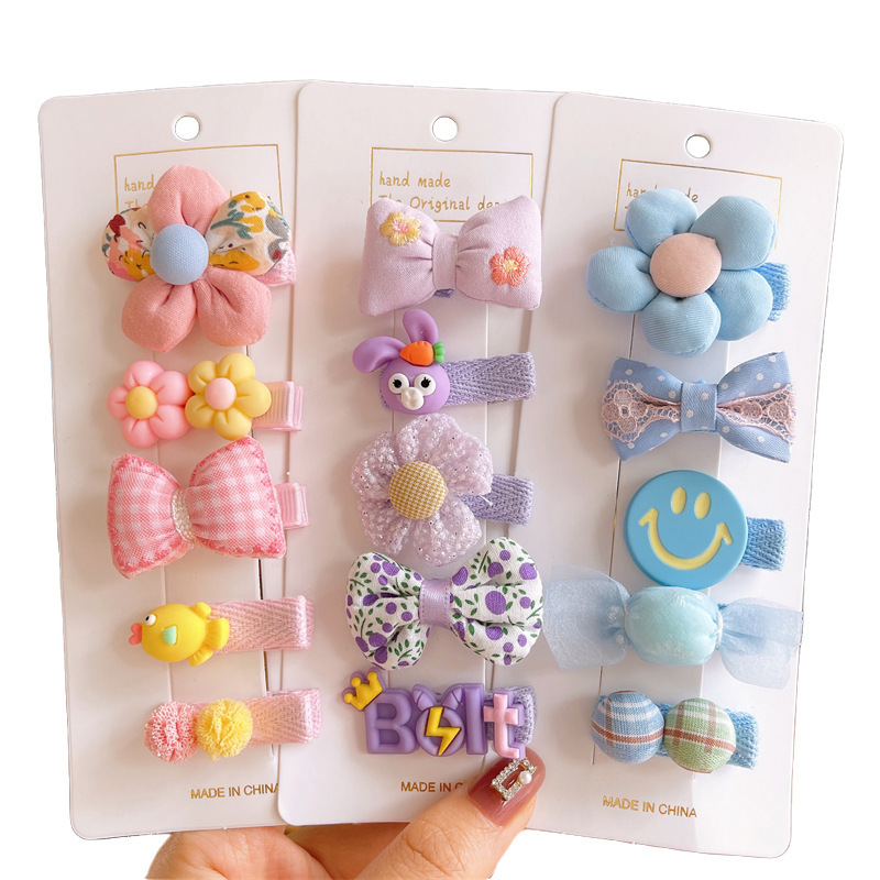 Baby hair clips, baby girl hair accessories, children's little girls' hair clips, non-damaging hair clips, infant and toddler hair clips, small hair volume Item Picture