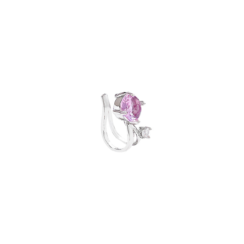 High-end, super sparkling zircon ear clips, ear studs, women's no-ear piercings, ear bone clip earrings, light luxury, versatile and stylish bestsellers Item Picture