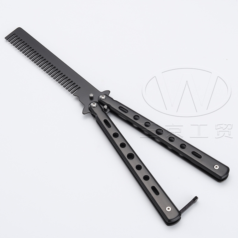 Butterfly folding knife comb practice knife factory wholesale export CSGO Butterfly Competition outdoor toy game knife model undefined