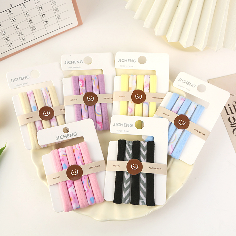 The new style of the 2025 stylish leather band women's hair tie, high-elasticity and durable hair band leather case, is a popular hair tie from South Korea full figure