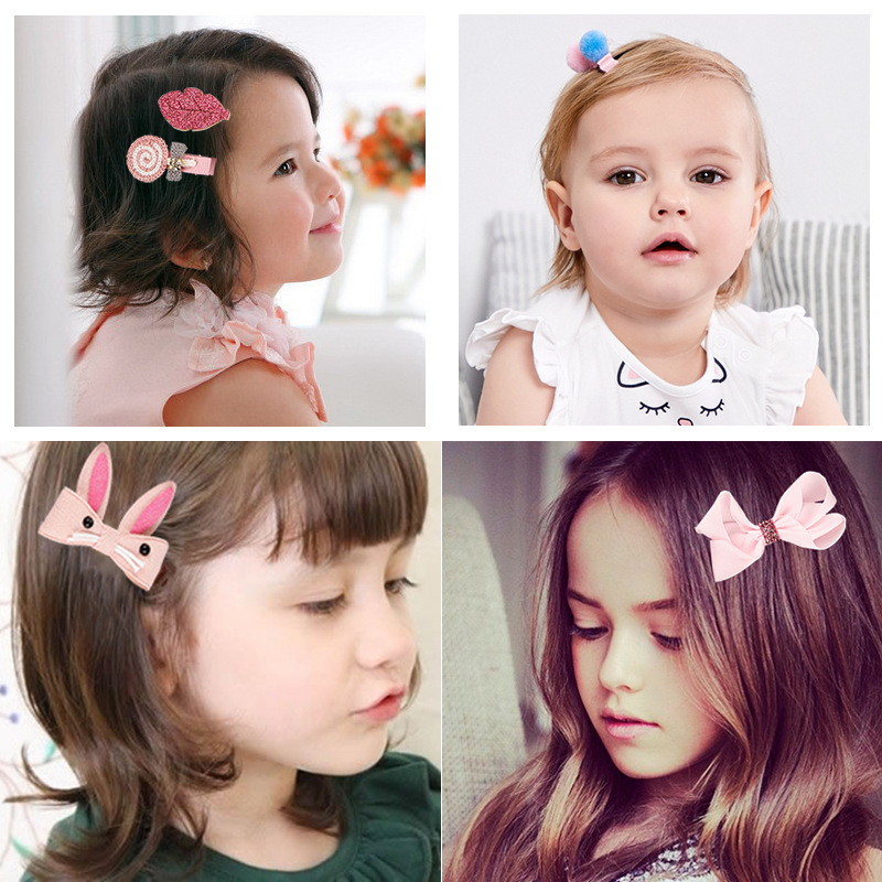 Children's 18-piece set of baby hair accessories, Korean princess super fairy hair clips, baby hair clips gift box, hair set details Picture