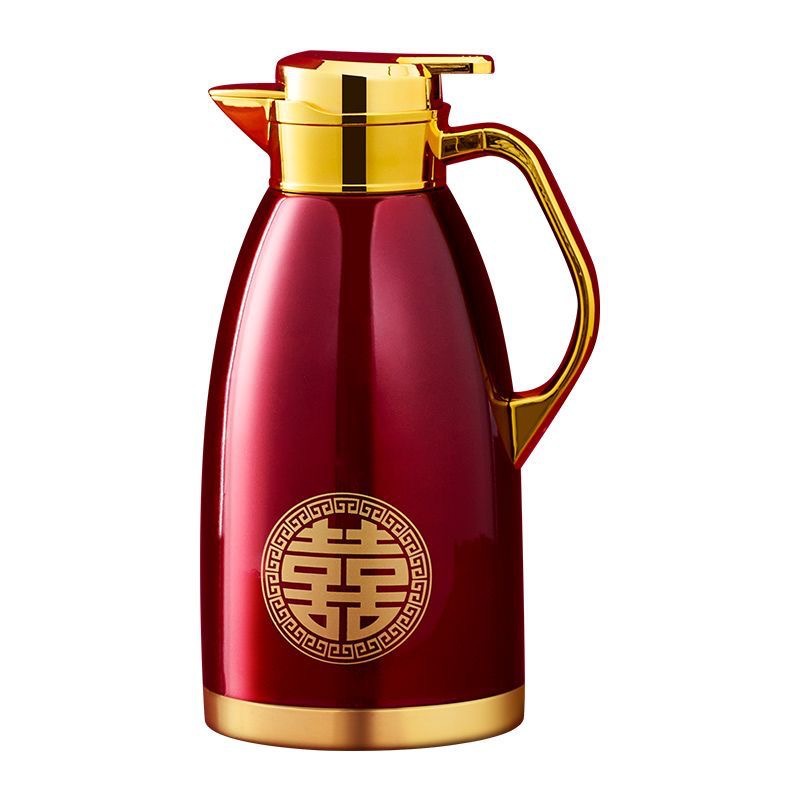 A pair of hot water kettles, thermos flasks, large-capacity hot water kettles, boiling water bottles and thermos flasks, three types of super large capacity Item Picture