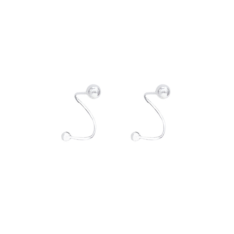 Simple ear piercing care, no need to remove star-shaped ear studs when sleeping, a unique and high-end look for women, plain screw ear rings, and popular earrings Item Picture