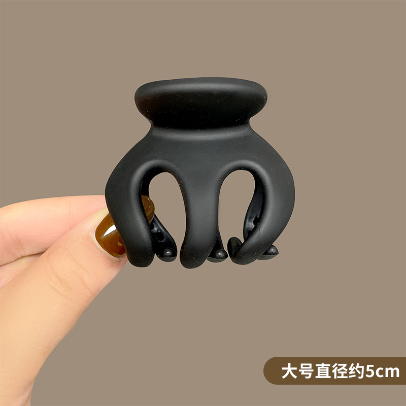 Black high ponytail grab clip fixing wonder, pumpkin hair clip, back of the bun head anti-sagging claw clip, shark clip Specification drawing