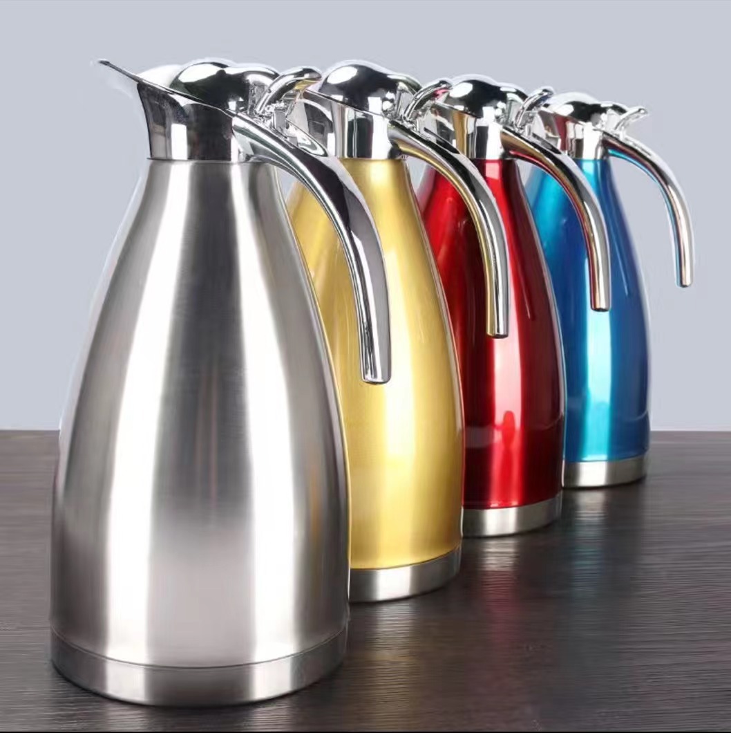 Coffee pot, insulated pot, 304 stainless steel, 2L vacuum, large capacity, gift, hotel, multi-purpose, hotel autumn and winter delivery full figure