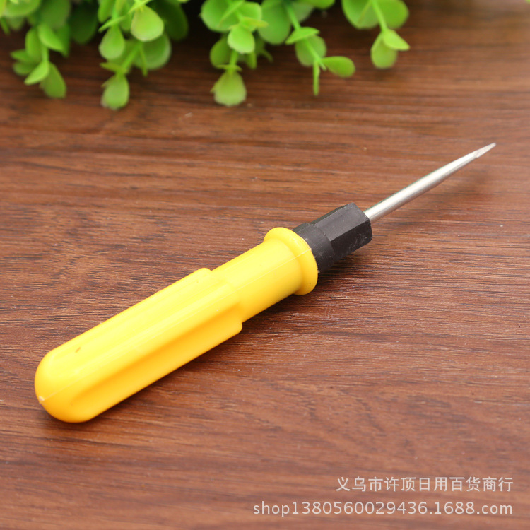 Household No. 4 Yellow dual-purpose screwdriver set, screwdriver, flat-head screwdriver, screwdriver, small screwdriver set Application Scenario