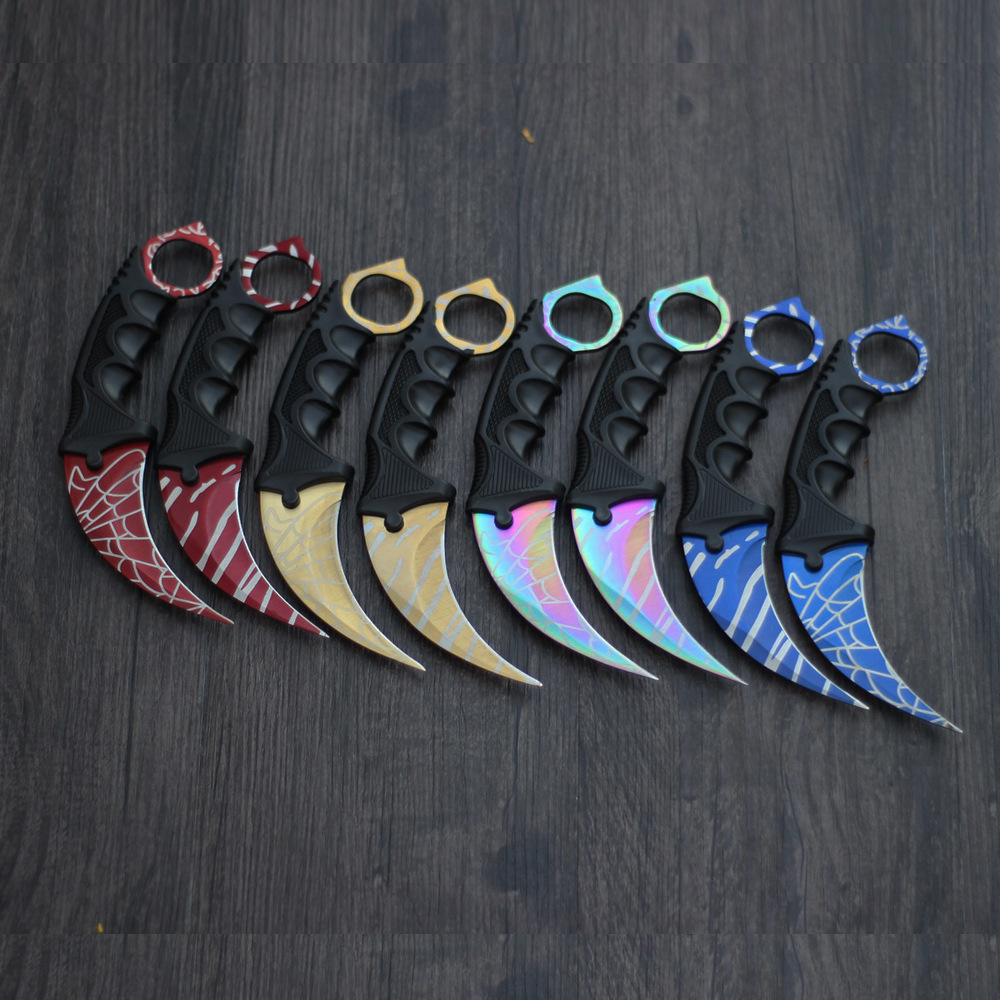 Factory direct sales of CSGO game claw knives, wilderness survival claw knives, non-folding knives, multi-functional outdoor straight knives details Picture