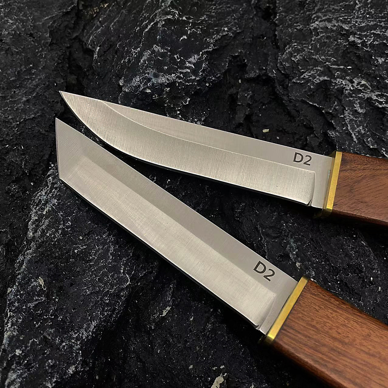 The best-selling Shuanglong Overseas D2 outdoor straight knife, an integrated steel fruit knife and meat cutter, is highly hard and sharp details Picture