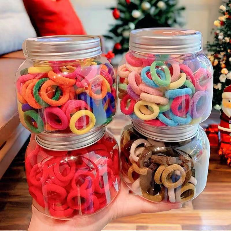 Korean version children's towel band, girls' high-elasticity hair tie, baby headband, no hair damage, little girls' rubber band full figure