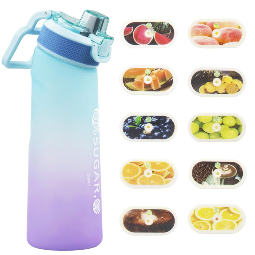 New sugar-free and caloric scented cup with fruit play ring, tritan material water bottle, food-grade scented water cup full figure