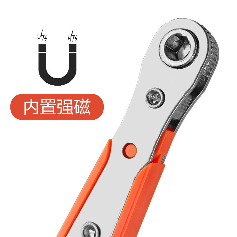 36-tooth mini ratchet screwdriver, dual-purpose wrench tool set for small space operations with both forward and reverse rotation and socket Application Scenario