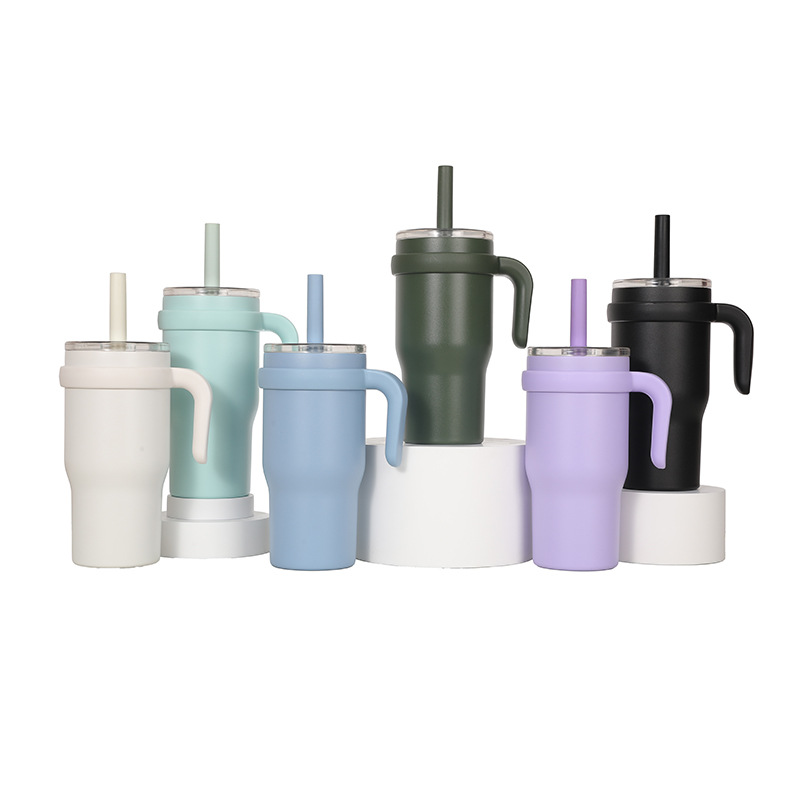 New cross-border vacuum 304 stainless steel insulated cup with handle, car children's cup with straw, water cup Application Scenario