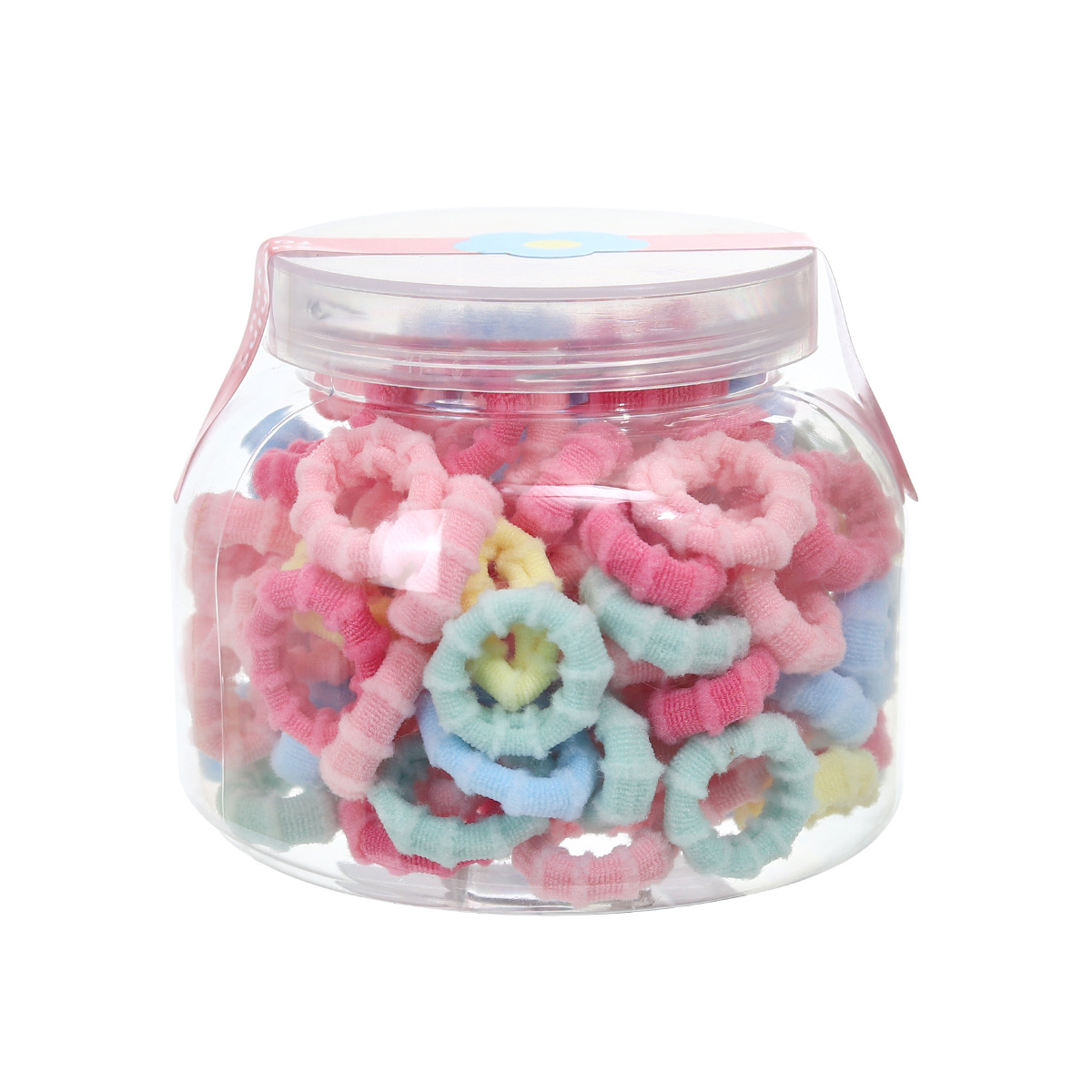 Little girl's hair non-damaging towel ring, anti-slip children's threaded high-elasticity rubber band, girls' hair tie rubber band, hair tie Item Picture