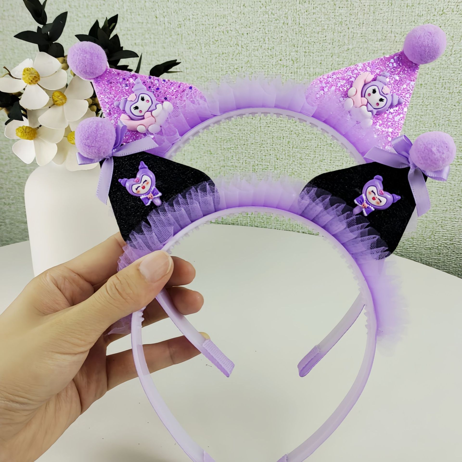 Kulomi children's hairband, cute cartoon crown headband, princess photo performance, hairpin, girl's hair accessory full figure