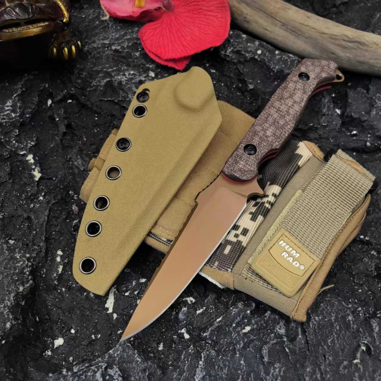 New outdoor small straight knife, high-hardness adventure wilderness survival straight knife, household daily fruit knife, multi-functional small knife undefined