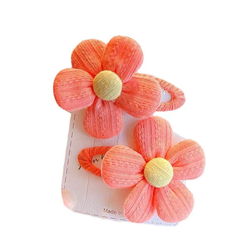 Children's flower clips, headwear, hair clips, sweet flower hair clips, little girl bangs, broken hair, side bb clips, baby hair accessories Item Picture