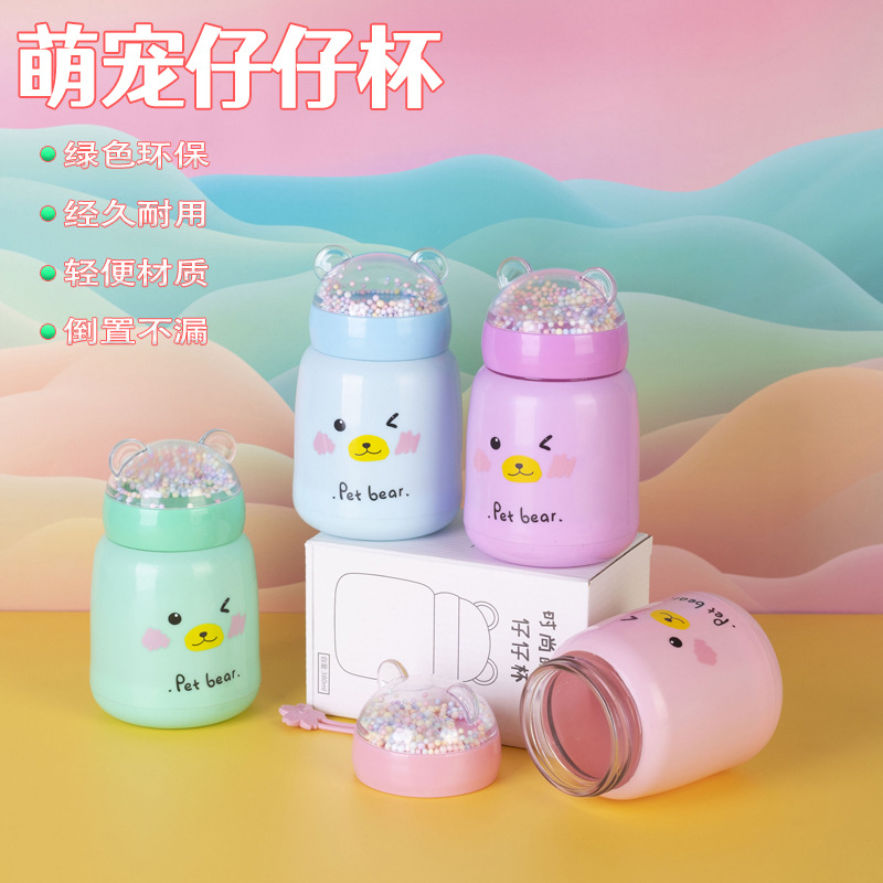 logo printed cups, cute female student glass cups, baby cups, celebration store opening advertising gift water cups Application Scenario