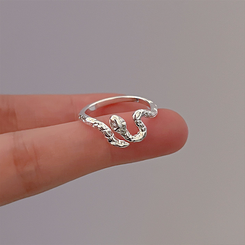 The little Spirit Snake ring features an InS-style niche design with a sweet, cool and high-end feel. It's an open-mouth food-eating ring that is unique and trendy Application Scenario