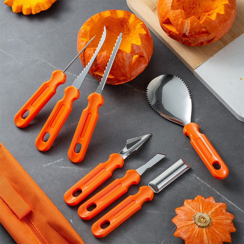 Halloween pumpkin carving knife set, DIY pumpkin lantern carving tools, clay tools, pumpkin cutting hand tools Specification drawing