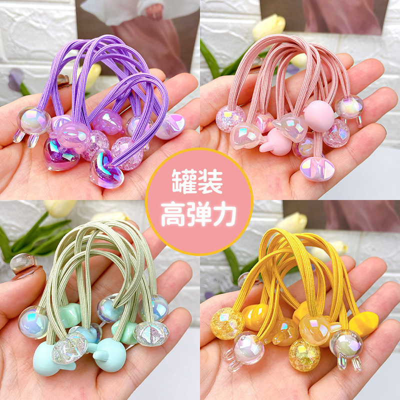 High elasticity of children's rubber bands that won't damage hair, long hair ties, cute baby hair bands, hair ties, rubber band headwear, hair accessories details Picture