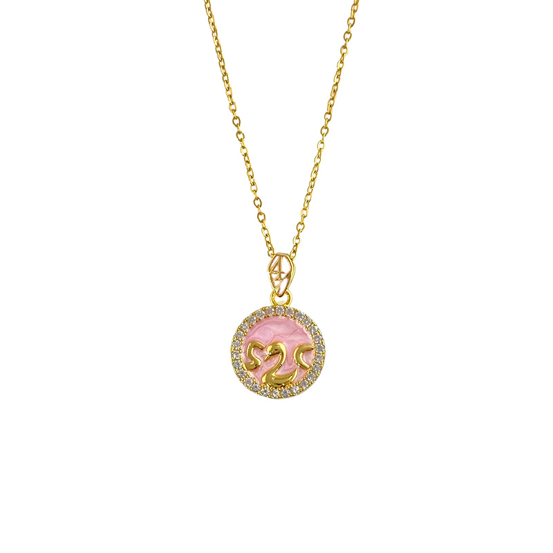Valentine's Day limited edition women's double-sided necklace 520 and 1314 with a niche design. Back: A titanium steel collarbone chain with vows of eternal love Item Picture