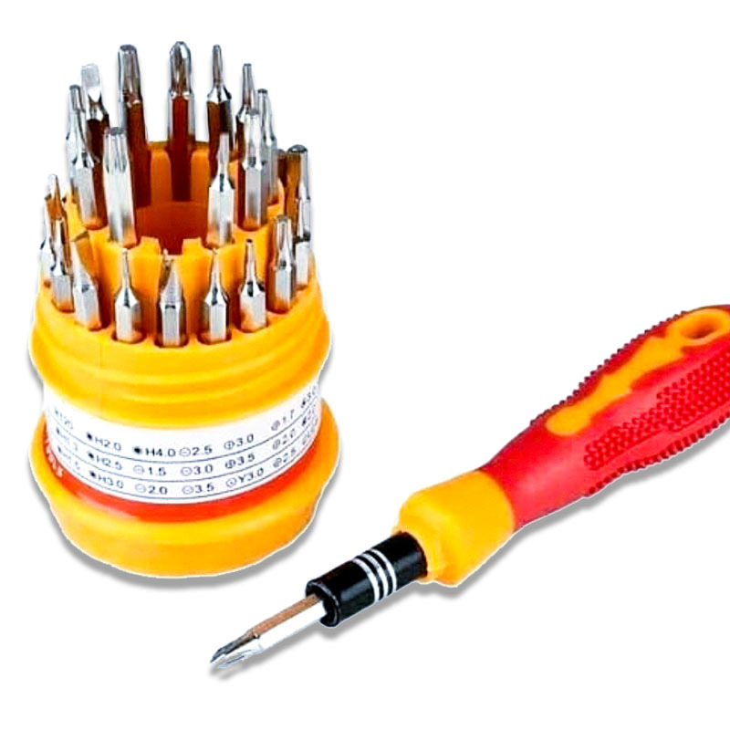Mobile phone, computer and telecommunications repair, disassembly and repair tools 31-in-1 combination screwdriver, screwdriver, multi-purpose screwdriver set Specification drawing