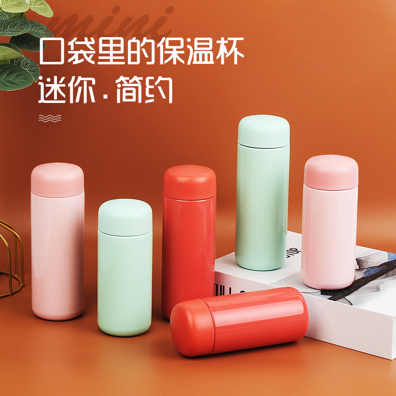 Wow Customized mini stainless steel insulated cup, high appearance level household portable cup, student male and female portable pocket cup details Picture