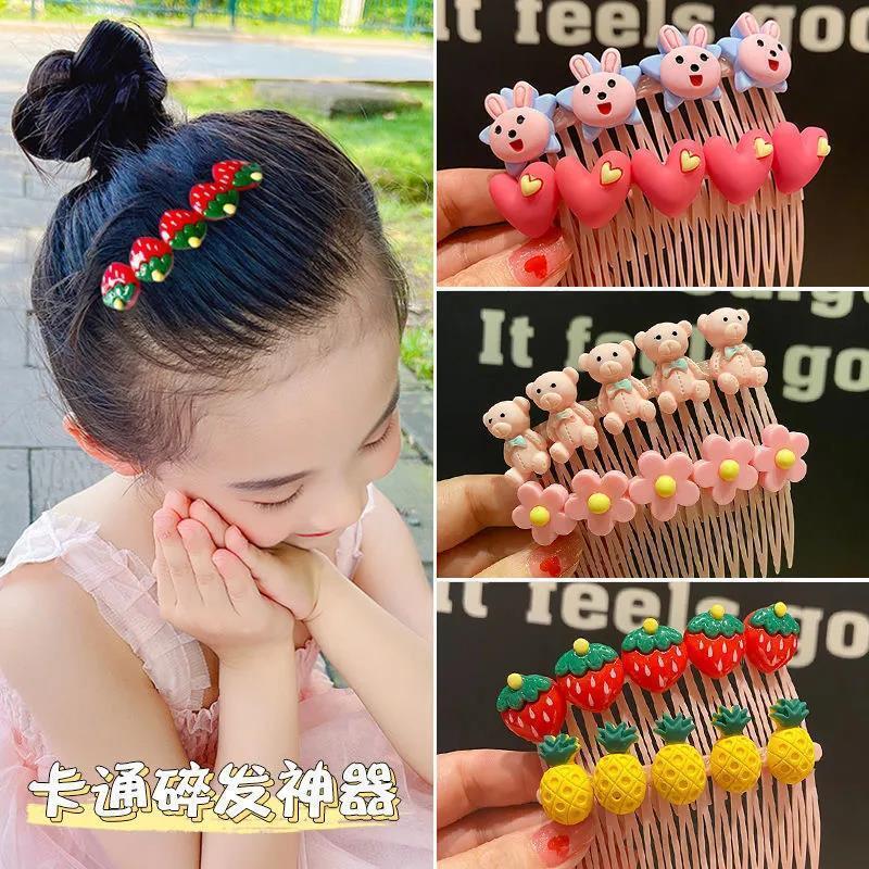 Children's hair combs and pins, little girls' bangs combs, girls' hair clips and headwear, baby hair accessories, broken hair arrangement, hair clip wholesale Specification drawing